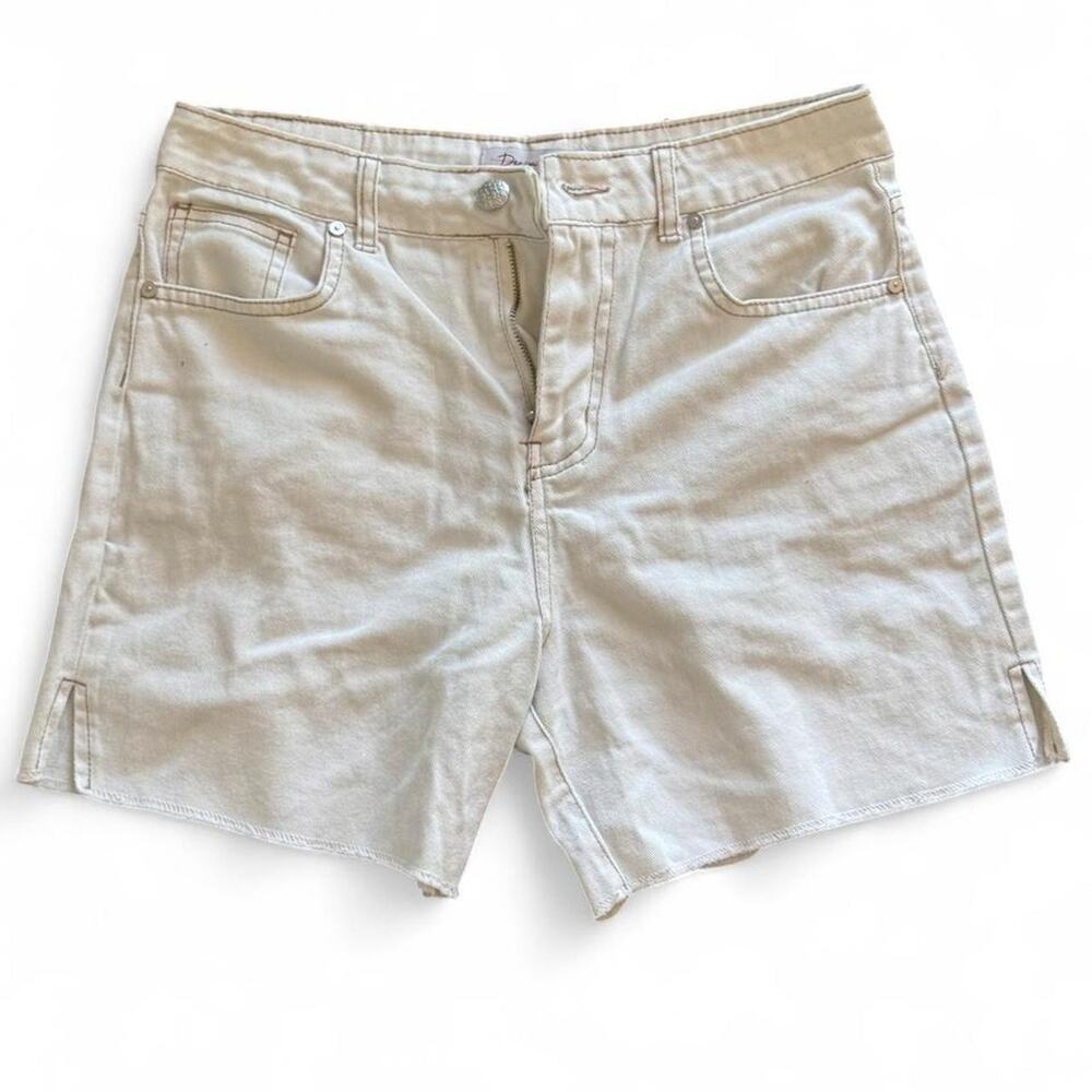 Denim blvd cream denim shorts